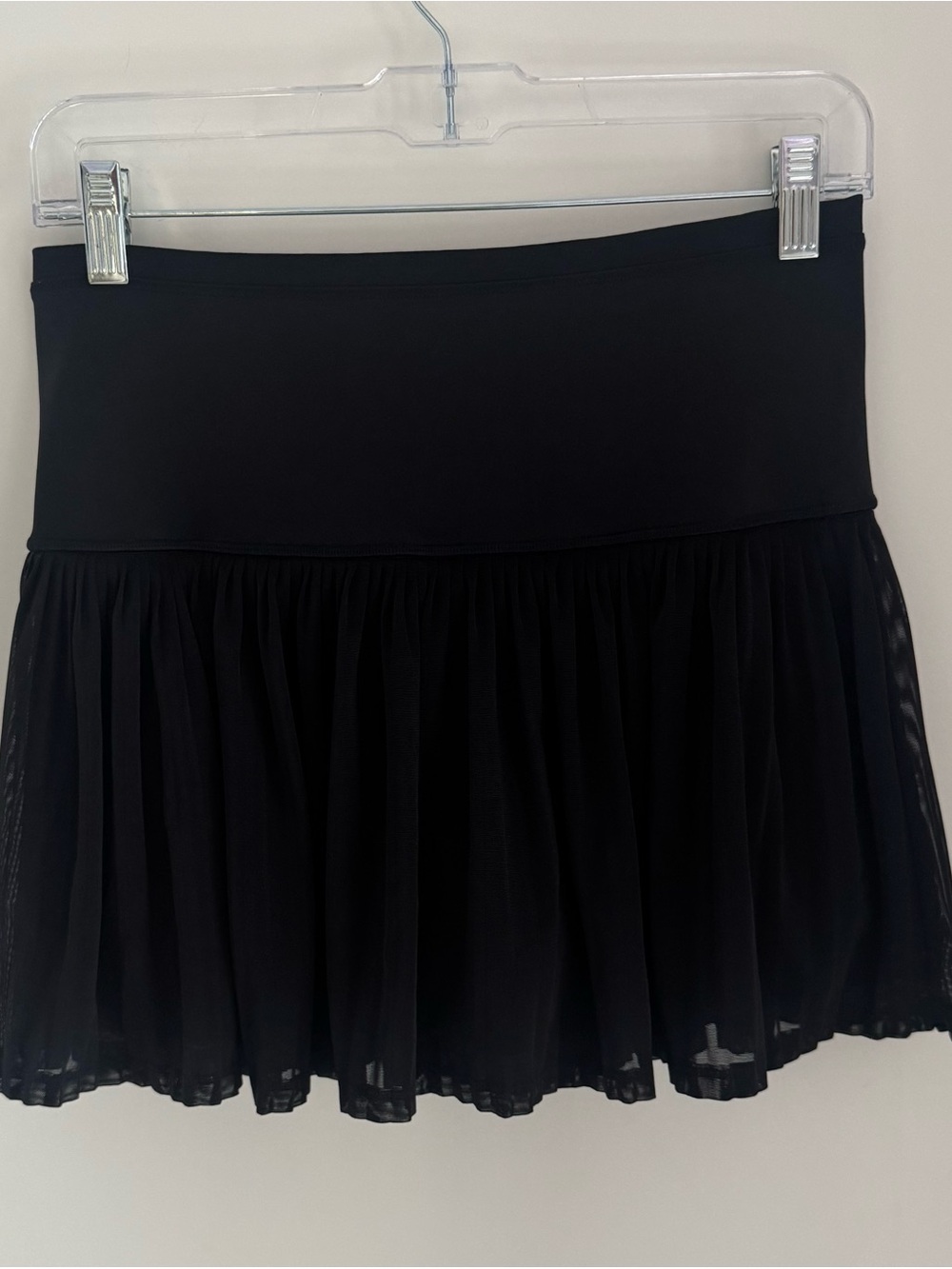 Athleta Black Pleated Mini Skirt